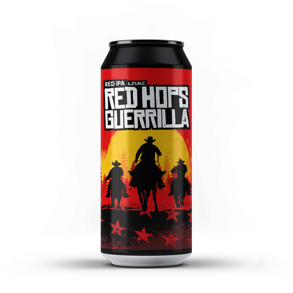 Red Hops Guerrilla IPA lata